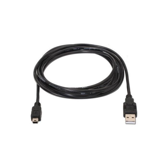 Aisens Cable USB 2.0 Tipo A-M a Mini B-M Negro 1.0M 1 Aisens Cable USB 2.0 Tipo A-M a Mini B-M Negro 1.0M 1