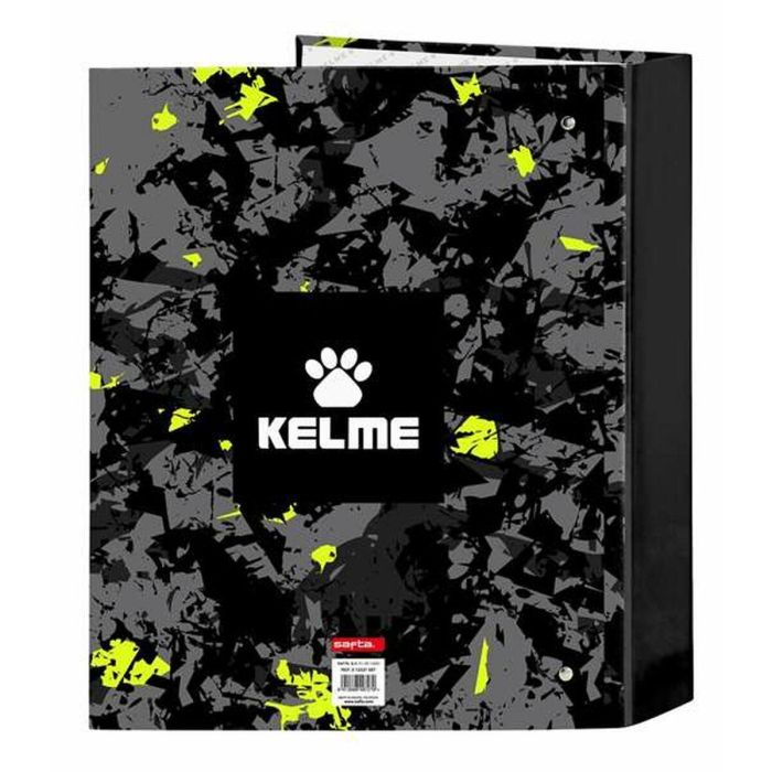 Carpeta de anillas Kelme Jungle Negro Gris Lima A4 (27 x 33 x 6 cm) 1 Carpeta de anillas Kelme Jungle Negro Gris Lima A4 (27 x 33 x 6 cm) 1