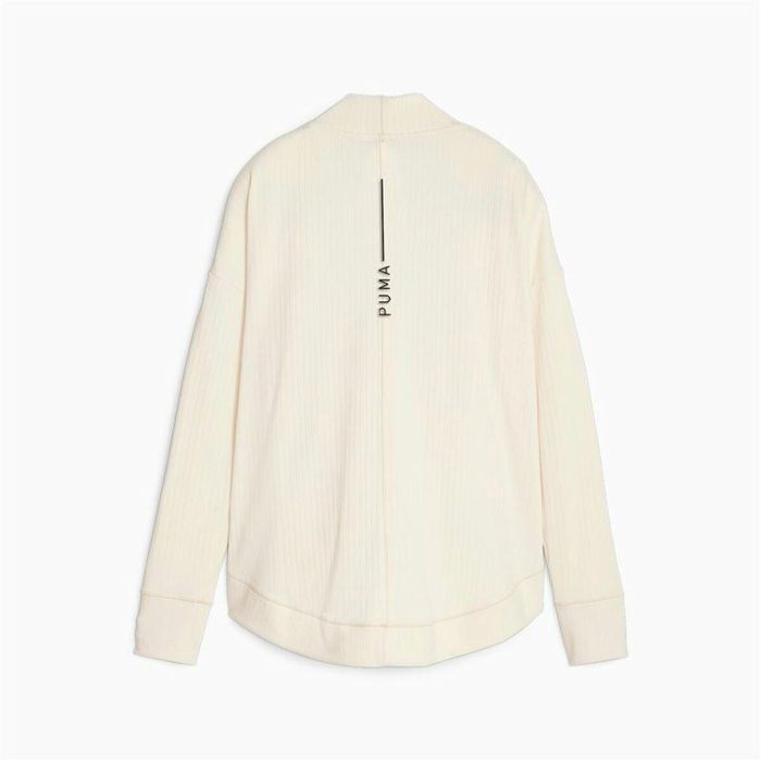 Chaqueta Deportiva para Mujer Puma Studio Unwind Long C Blanco Chaqueta Deportiva para Mujer Puma Studio Unwind Long C Blanco