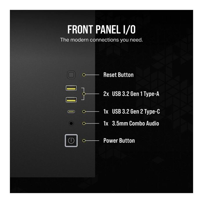 Corsair 2500X RGB Midi Tower ATX mATX Gaming Gehäuse Negro 1