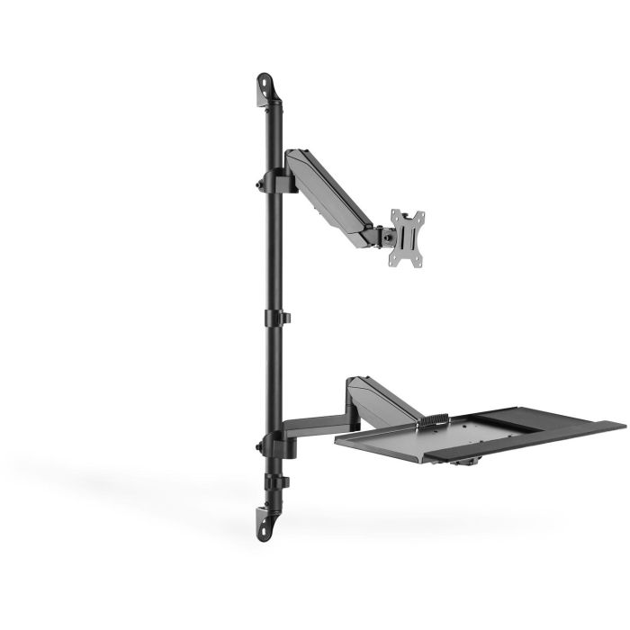 Digitus DA-90372 Estación de Trabajo Flexible Ajustable para Montaje en Pared, 1 Monitor 17-32 pulgadas, 8 kg, Negro 2