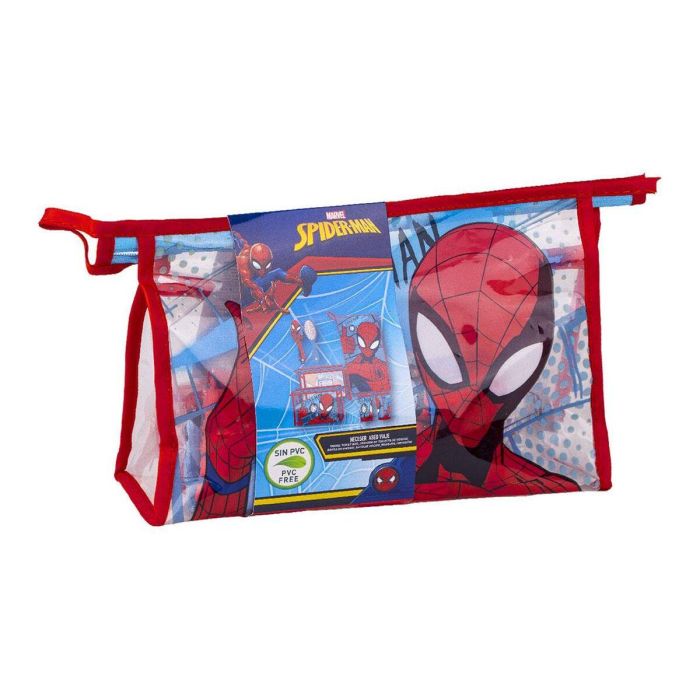 Set de Aseo Infantil para Viaje Spider-Man 4 Piezas Rojo 23 x 15 x 8 cm