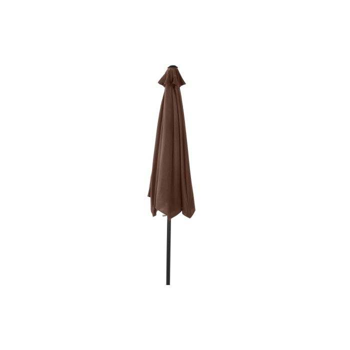 DKD Home Decor Parasol Sunlla Basicos Marron Gris Oscuro 270 x 270 x 250 cm 2