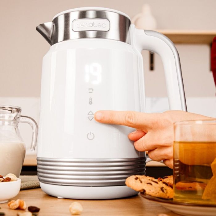 Hervidor Cecotec ThermoSense 600 Touch White Blanco 1 Hervidor Cecotec ThermoSense 600 Touch White Blanco 1