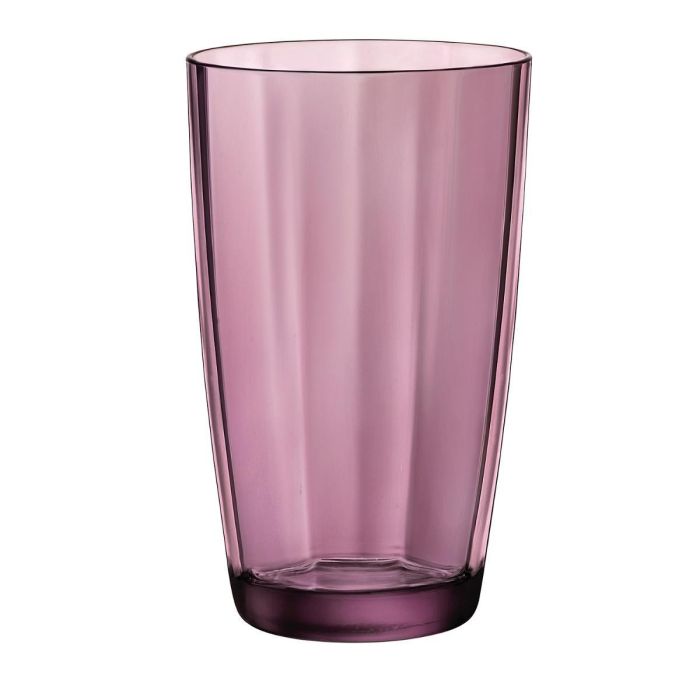 Bormioli Rocco Vaso Alto Pulsar Vidrio Rosa 47 cL Set de 6 Unidades con Relieve Fabricado en Italia 0 Bormioli Rocco Vaso Alto Pulsar Vidrio Rosa 47 cL Set de 6 Unidades con Relieve Fabricado en Italia 0