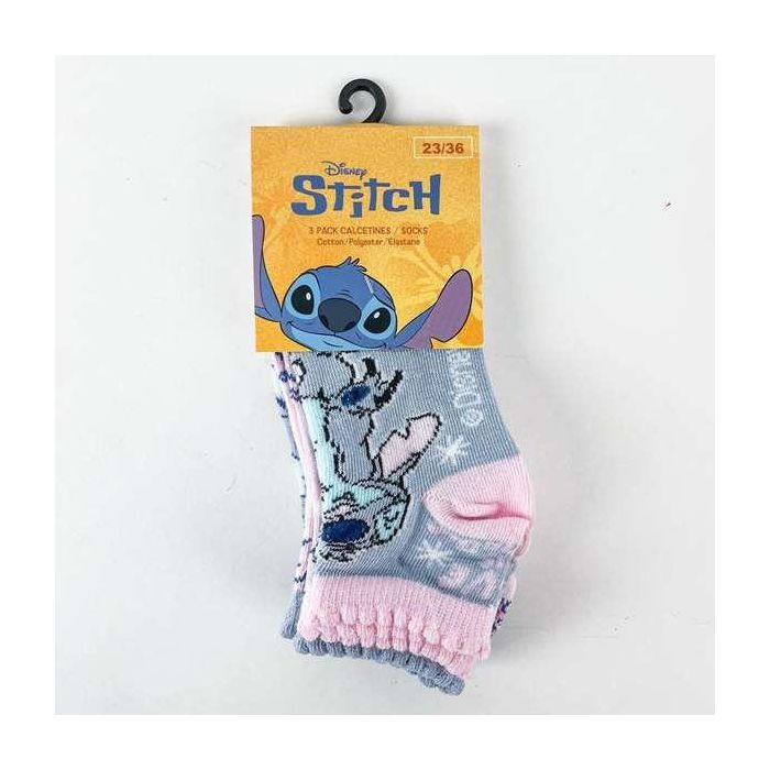 Cerdá Pack Calcetines 3 Piezas Stitch T.31/34 Modelos Surtidos 5