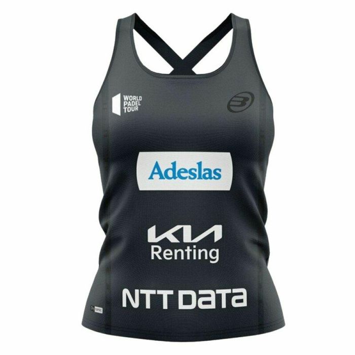 Camiseta para Mujer sin Mangas Bullpadel Orlas Gemma Triay Pádel Negro 0 Camiseta para Mujer sin Mangas Bullpadel Orlas Gemma Triay Pádel Negro 0
