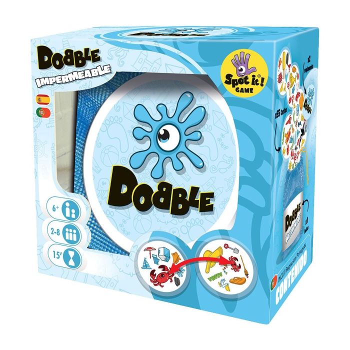 Asmodee Juego Dobble Waterproof Dobbeac01Es - Juego de Cartas con Símbolos Únicos, Resistente al Agua, +7 Años 0 Asmodee Juego Dobble Waterproof Dobbeac01Es - Juego de Cartas con Símbolos Únicos, Resistente al Agua, +7 Años 0