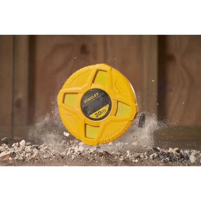 Stanley 0-34-297 Flexómetro Cinta Métrica Fibra de Vidrio 30 Metros x 12,5 mm de Ancho Precisión Clase II Amarillo 2 Stanley 0-34-297 Flexómetro Cinta Métrica Fibra de Vidrio 30 Metros x 12,5 mm de Ancho Precisión Clase II Amarillo 2