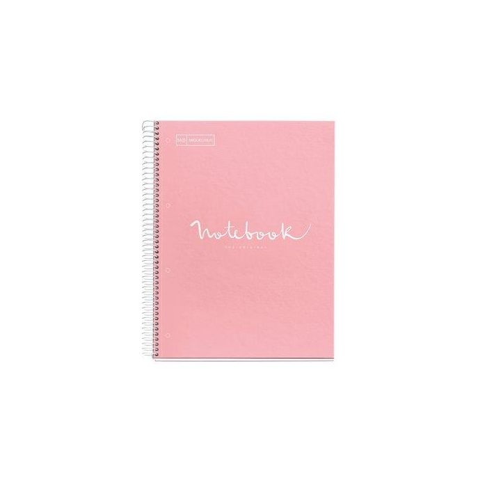 Bloc Miquelrius Emotions Notebook 5 Micro.Tapa Extra A5 120H 90G Cuadric.5X5 Rosa 5 unidades