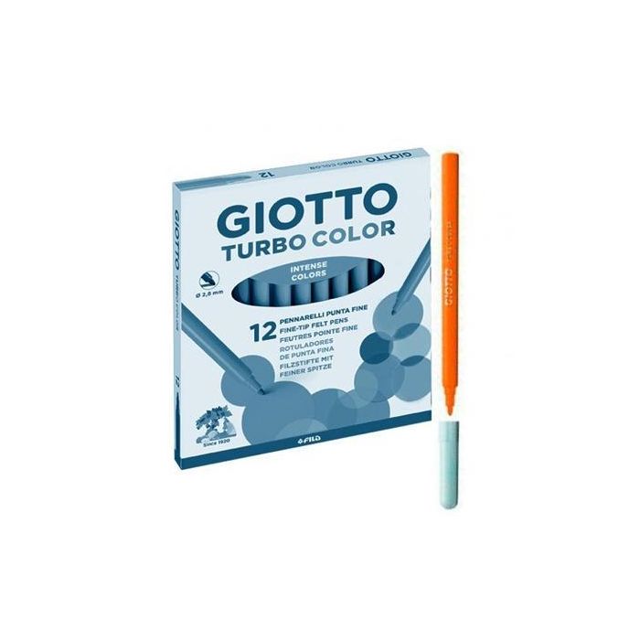 Giotto Rotuladores Turbo Color Naranja Estuche 12 Ud