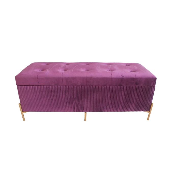 Descalzadora Glam DKD Home Decor Purpura Dorado 43 x 46 x 115 cm