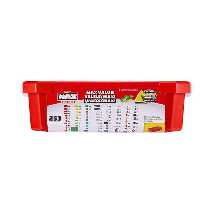 Zuru Max Build Caja Construcción Ladrillos 253 Piezas c/ Almacenamiento - Compatible Otras Marcas, Edad +3, 18x39x12cm 1 Zuru Max Build Caja Construcción Ladrillos 253 Piezas c/ Almacenamiento - Compatible Otras Marcas, Edad +3, 18x39x12cm 1