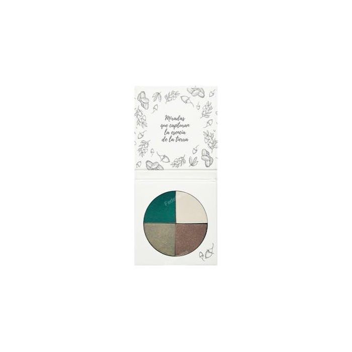 Naturabio Cosmetics Sombra de Ojos 4 Colores 02 Verde Asturias