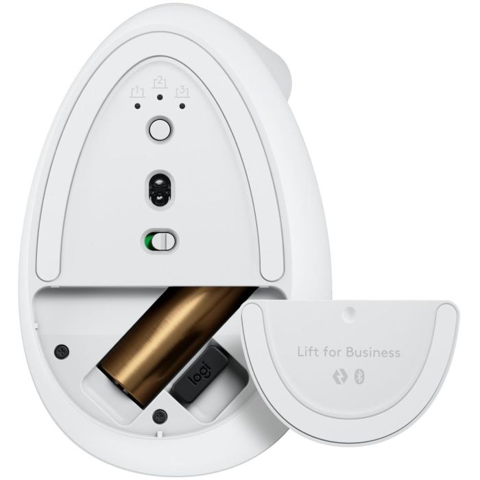 Logitech Ratón Vertical Lift Ergonómico Inalámbrico Bluetooth 2.4GHz USB Logi Bolt 4000 PPP 6 Botones para Windows Mac Android Blanco Hueso 3