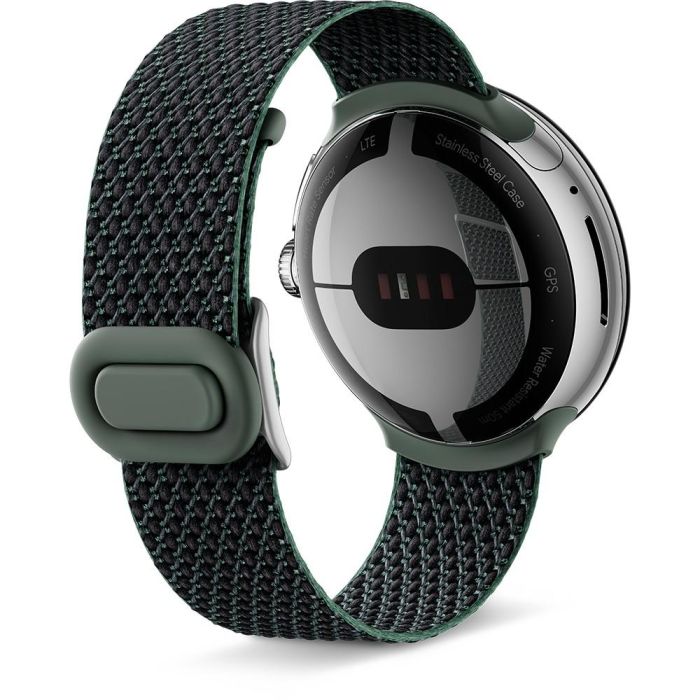 Google Armband para Smartwatch Pixel Watch 137-203 mm, Correa de Plástico y Acero Inoxidable, Color Marfil 2