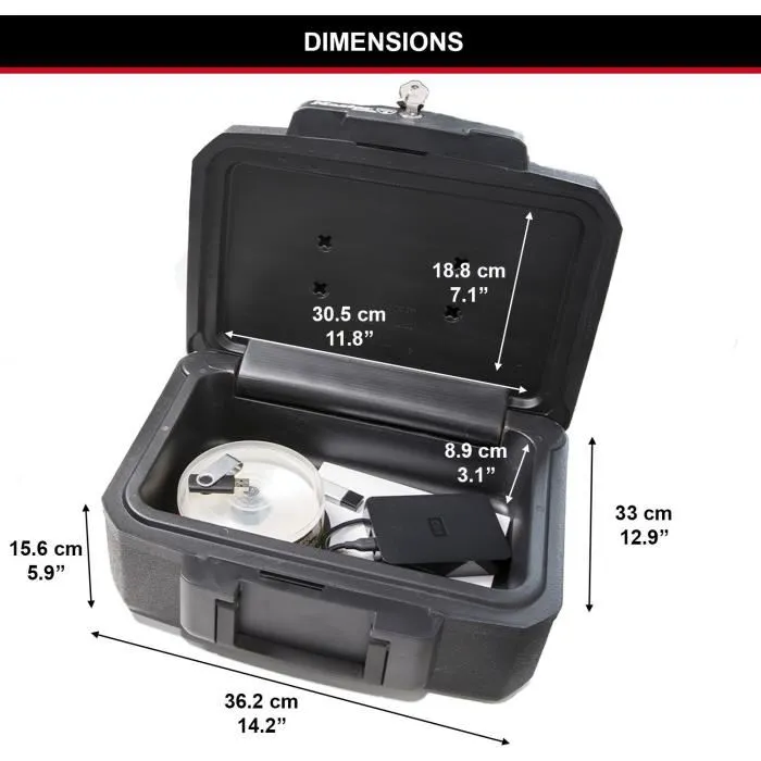 Master Lock Estuche de Seguridad Ignífugo e Impermeable Formato S 4,9L 1