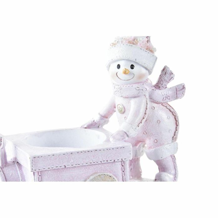 Figura Navidad Fantasia DKD Home Decor Rosa Blanco 6.5 x 10 x 12 cm 1 Figura Navidad Fantasia DKD Home Decor Rosa Blanco 6.5 x 10 x 12 cm 1