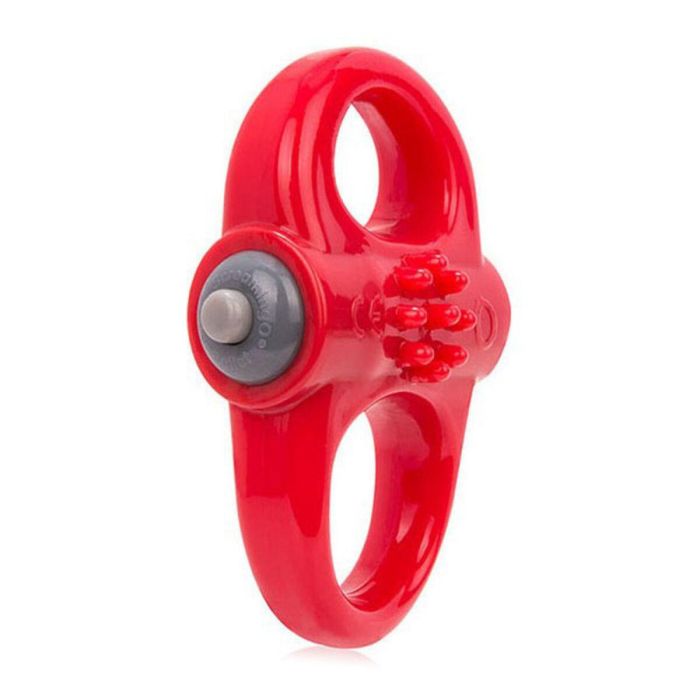 Anillo Vibrador para el Pene The Screaming O Yoga Rojo