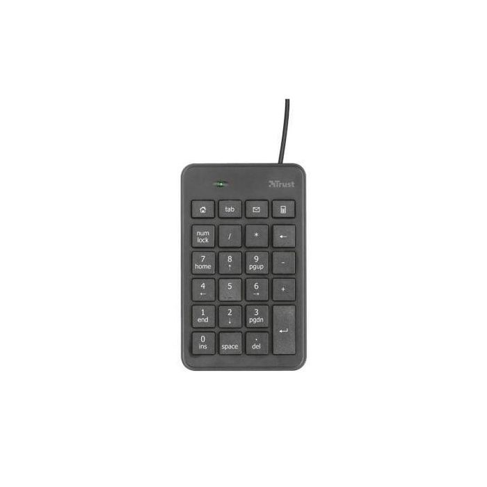 Trust Teclado Numérico Xalas Cable Usb Ultrafino 23 Teclas Tamaño Normal + 5 Teclas Multimedia Negro 1 Trust Teclado Numérico Xalas Cable Usb Ultrafino 23 Teclas Tamaño Normal + 5 Teclas Multimedia Negro 1