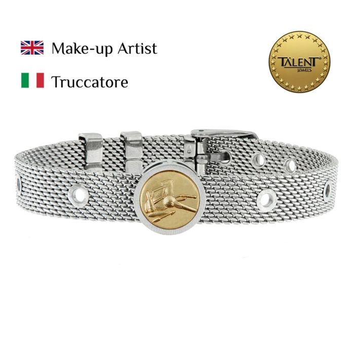Pulsera Unisex Make-up Artist Talent Jewels TJA-3-18-01-1-235 Plateado 1 Pulsera Unisex Make-up Artist Talent Jewels TJA-3-18-01-1-235 Plateado 1