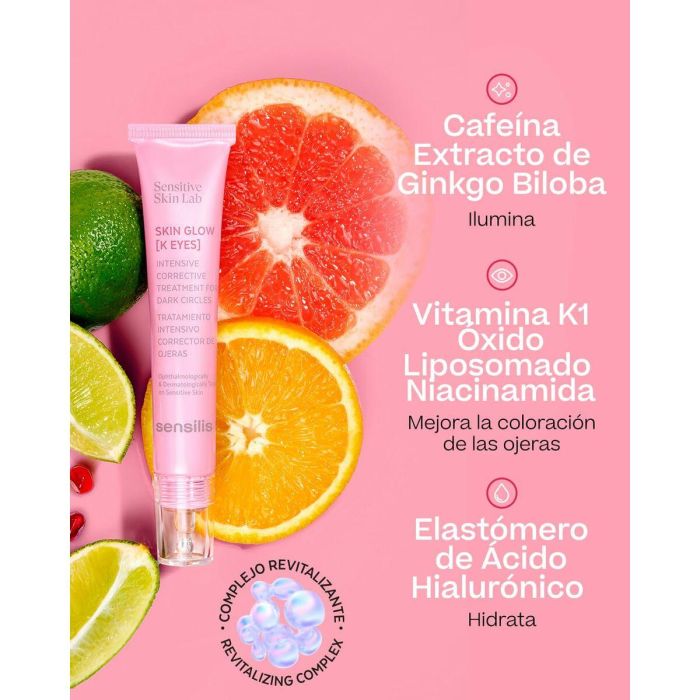 Sensilis SKIN GLOW K EYES Tratamiento Intensivo Anti-Ojeras y Bolsas, 15 ml - Revitaliza, Hidrata y Aumenta la Luminosidad 1 Sensilis SKIN GLOW K EYES Tratamiento Intensivo Anti-Ojeras y Bolsas, 15 ml - Revitaliza, Hidrata y Aumenta la Luminosidad 1