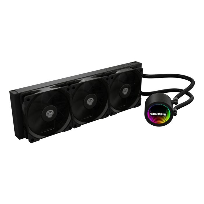 GENESIS NLG-2320 Kit de Refrigeración Líquida para Ordenador de Sobremesa (PC), Carcasa, Color Negro, 3 Ventiladores