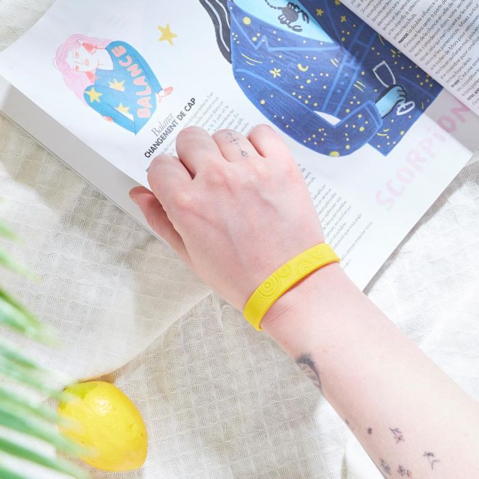 Jet Lag Pulsera Silicona Citronela Jet Lag Antimoustique Repelente Mosquitos Tallas S/M y L Colores Surtidos 3