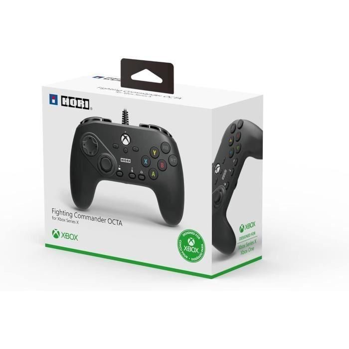 Hori HOR1691720724917 Gamepad Fighting Commander Octa para PC y Xbox Series X|S con cable, Negro 3