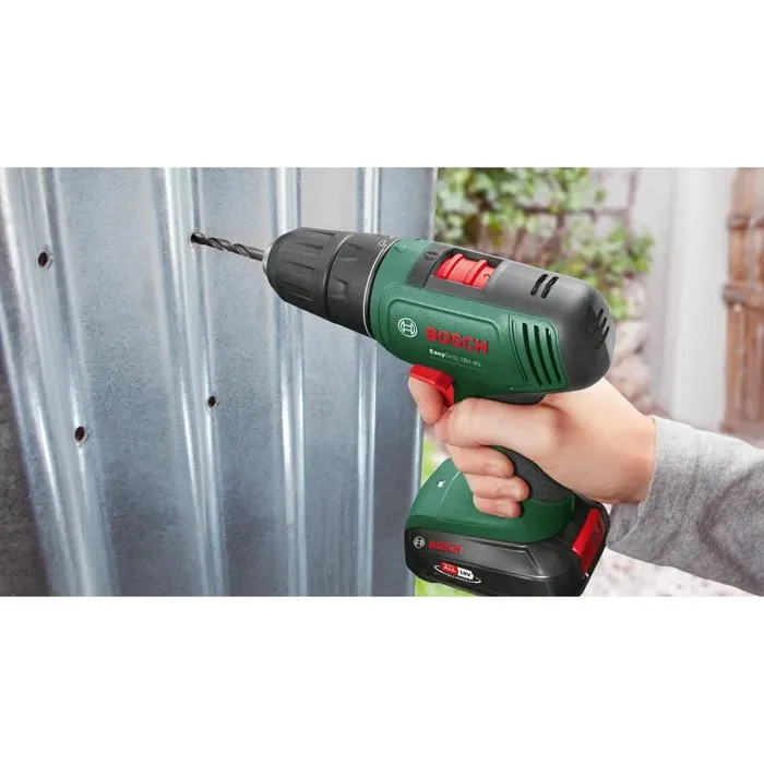Bosch Taladro Atornillador EasyDrill 18V-40 con 1 Batería 2.0Ah y Cargador AL 18V-20 4