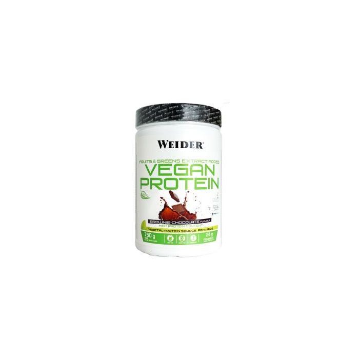Weider Vegan Protein Chocolate 750g - Proteína de Guisante y Arroz para Deportistas y Aporte Extra