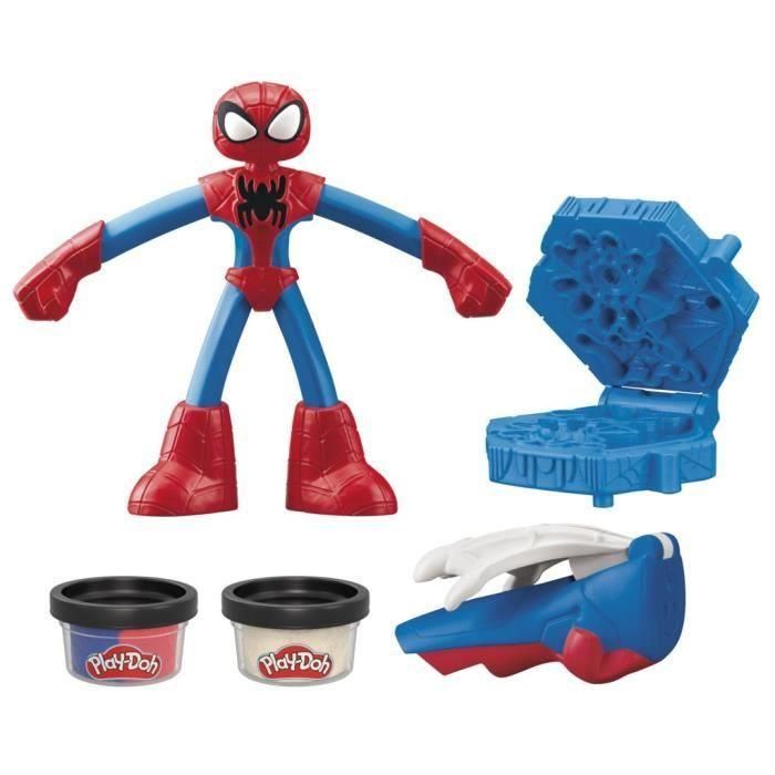 Play-Doh Spider-Man, caja My Web Creator con figura flexible y plastilina, a partir de 4 años, Marvel 1 Play-Doh Spider-Man, caja My Web Creator con figura flexible y plastilina, a partir de 4 años, Marvel 1
