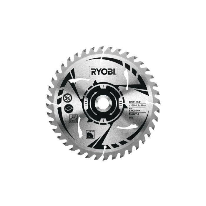 RYOBI 1 Hoja 165 mm - 40 dientes para sierra circular 1 RYOBI 1 Hoja 165 mm - 40 dientes para sierra circular 1