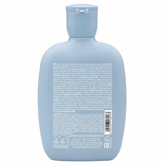 Alfaparf Milano Semi Di Lino Density Champú Delicado Espesante 250 mL Alfaparf Milano Semi Di Lino Density Champú Delicado Espesante 250 mL