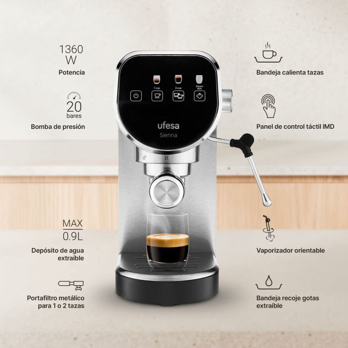 Cafetera Eléctrica UFESA SIENNA 3