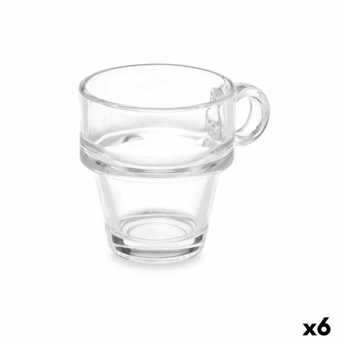 Taza Vivalto Z908-4/BHA6 Transparente Vidrio 90 ml (6 Unidades)