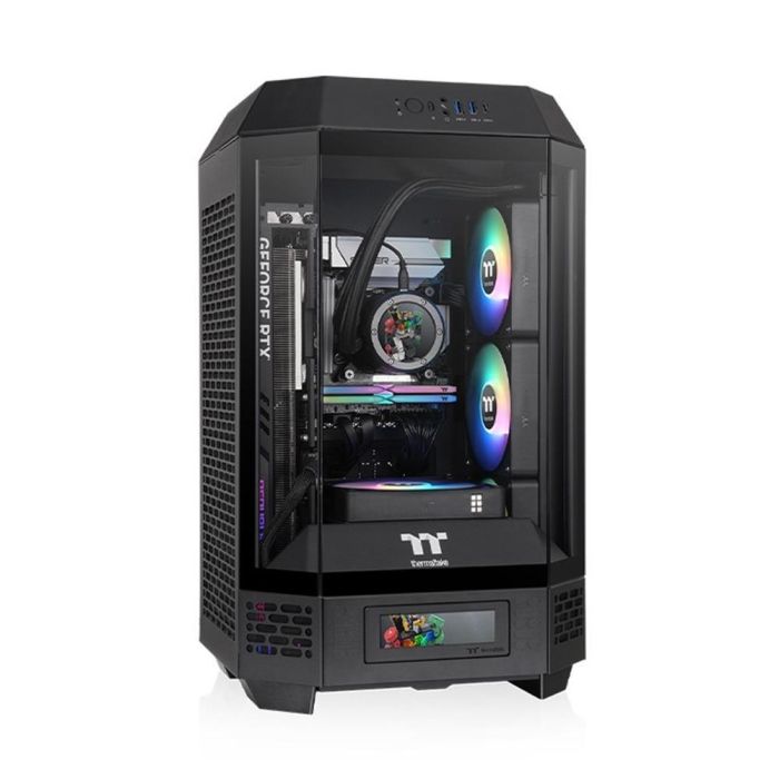 Thermaltake The Tower 250 Mini Tower Negro, Blanco para PC con Pantalla LCD 3.9", Ventiladores 2x120mm, Soporte HDD/SSD 2.5/3.5" 0 Thermaltake The Tower 250 Mini Tower Negro, Blanco para PC con Pantalla LCD 3.9", Ventiladores 2x120mm, Soporte HDD/SSD 2.5/3.5" 0