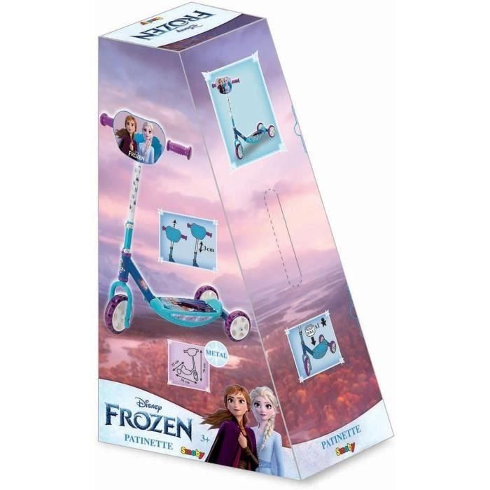 Smoby Scooter de 3 Ruedas Frozen 2 con Manillar Ajustable, Ruedas Brillantes y Silenciosas para Niños +3 Años 2 Smoby Scooter de 3 Ruedas Frozen 2 con Manillar Ajustable, Ruedas Brillantes y Silenciosas para Niños +3 Años 2