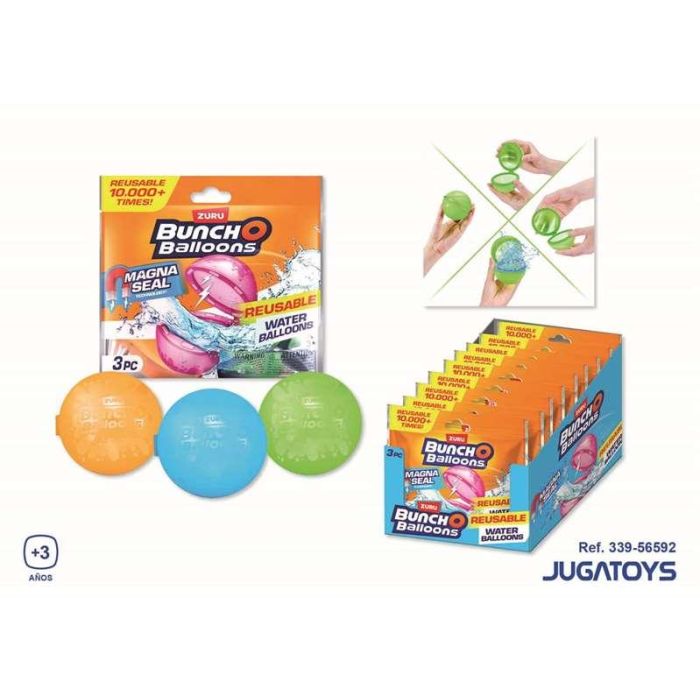 Zuru Globos de Agua Reutilizables BunchO - Gel de Sílice y Imán - Edad Mínima Recomendada: 3 Años