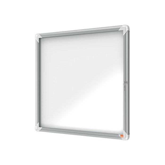 Vitrina Nobo De Exterior Blanca Magnetica Para 6 Hojas A4 1