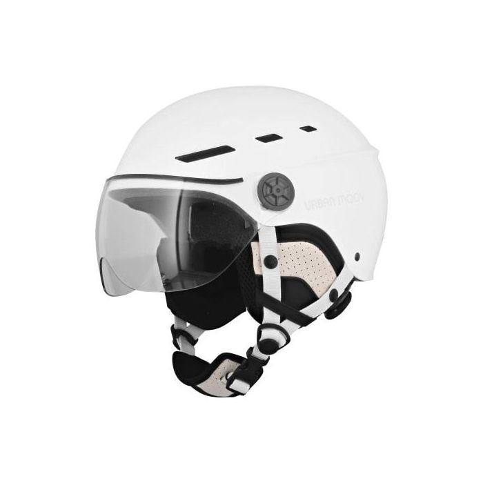 TNB URBAN MOOV Casco protector con visera y orejeras desmontables - BLANCO TALLA M