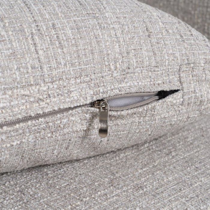 Sofá 3 Plazas Gris Tejido-Madera 221 X 90 X 87 cm