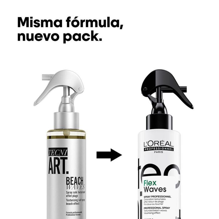 L'Oréal Professionnel Paris TECNI ART beach waves Spray Ondas Playa 190 ml - Estilo Desenfadado y Relajado Acabado Mate 1