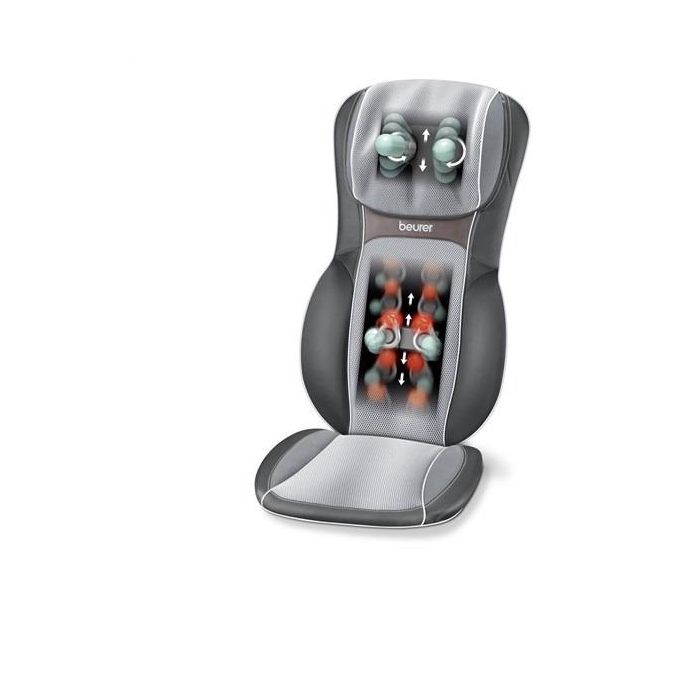 Beurer MG-295 Funda Asiento Masaje Shiatsu 3D con Calor y Luz Color Negro 3