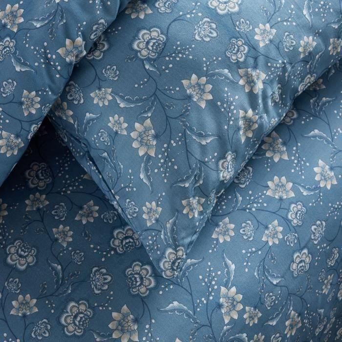 Juego de cama - TODAY Crazy - Estampado floral - 2 personas - 220 x 240 cm - Azul 3