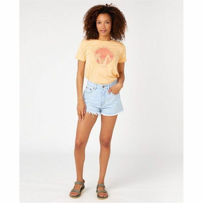 Camiseta de Manga Corta Rip Curl Re-Entry Crew Beige XS 2 Camiseta de Manga Corta Rip Curl Re-Entry Crew Beige XS 2