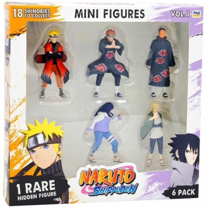 Bandai PMN2060 BAN3701405829414 - Pack 6 Figuras Naruto Shippuden 7 cm