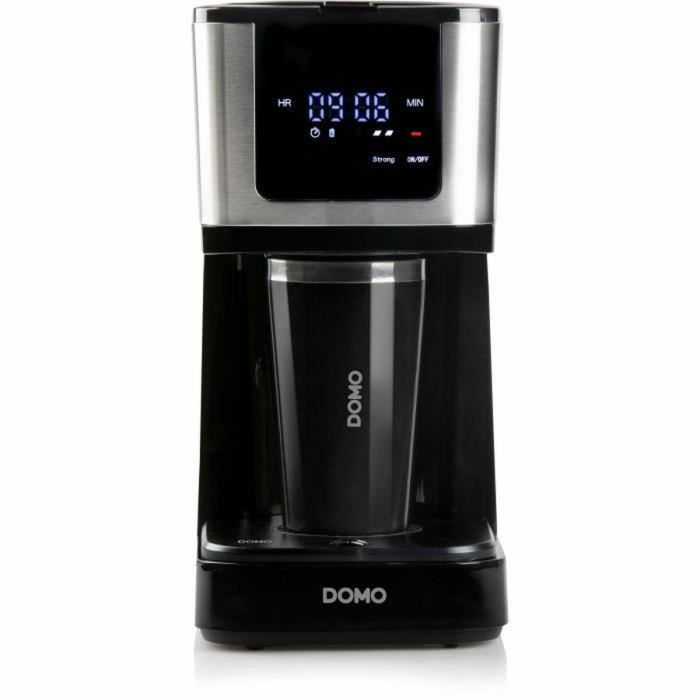 Domo Cafetera de filtro DO733K 900W 4 a 10 tazas Pantalla LCD 3 intensidades Negra 3