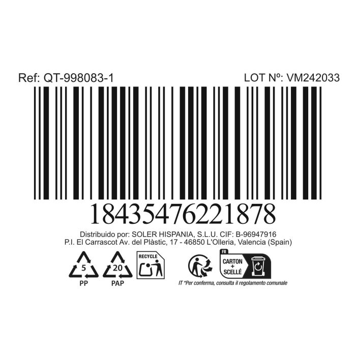 Tapa de acero inoxidable Quttin 28-30-32 cm (12 Unidades) 2 Tapa de acero inoxidable Quttin 28-30-32 cm (12 Unidades) 2