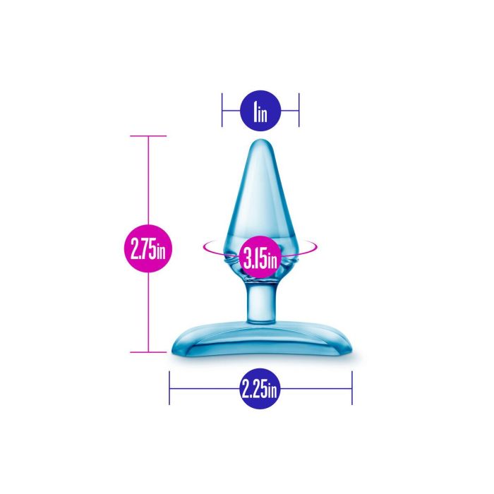 Plug Anal Blush Play with me Azul (5,7 cm) 4 Plug Anal Blush Play with me Azul (5,7 cm) 4